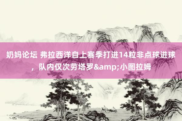 奶妈论坛 弗拉西洋自上赛季打进14粒非点球进球，队内仅次劳塔罗&小图拉姆